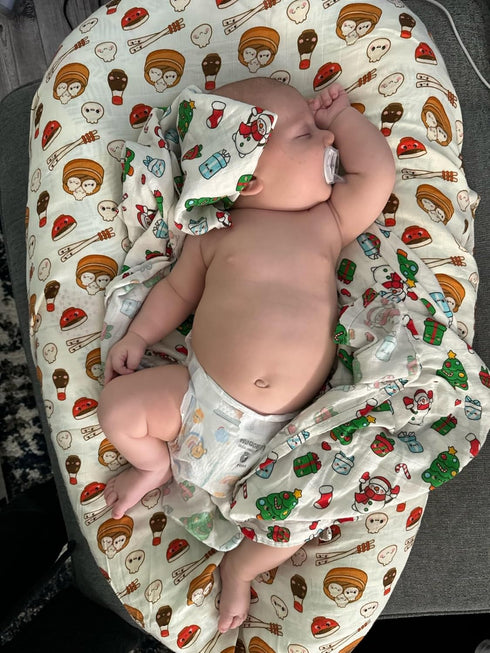 Muslin Swaddle Blanket for Unisex, Soft Breathable and Skin-Friendly Baby Swaddles for Boys & Girls, Newborn Receiving Blanket, Christmas Blankets...