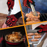 BBQ Fireproof Gloves, Grill Cut-Resistant Gloves 1472°F Heat Resistant Gloves, Non-Slip Silicone Oven Gloves, Kitchen Safe Cooking Gloves for Oven...
