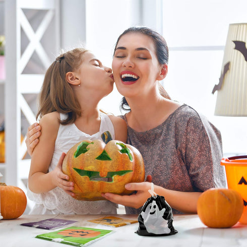 72 Pack Halloween Bags - Goodie, Candy, Treat, Goody, Party Favors & Trick or Treat Bags for Parties...