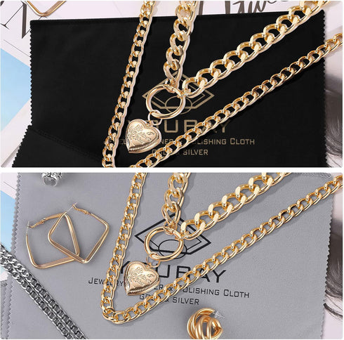 youbay Silver Jewelry Cleaning Cloth - Silver Polishing Cloth for Jewelry, Jewelry Cleaner Cloth for Tarnish Remover, Polishing Cloth for Gold Sil...