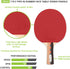 Champion Sports Pro Series Rubber Face Table Tennis Paddle - Multiple Speed Ratings...