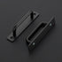 Ravinte Barn Door Handles 4 Pack Sliding Door Handle 5" Hole Center Barn Door Handles Black Cabinet Handles Door Pull Handle Zinc Alloy Door Pulls...