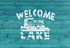 Reusable "Welcome to The Lake" Boat Stencil 8.5" x 11" - Custom Lakehouse Decor Design for Crafting...
