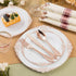 75PCS Rose Gold Plastic Silverware for 25 Guests, Heavy Duty Rose Gold Disposable Utensils Sets, Includes 25 Forks, 25 Spoons, 25 Knives, Elegant ...