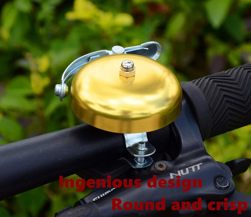 Classic Bike Bell, Loud Crisp Clear Sound Bicycle Bells Accessories for Adults Youths, Stylish Bike Horn for Road Bike, Mountain Bike...