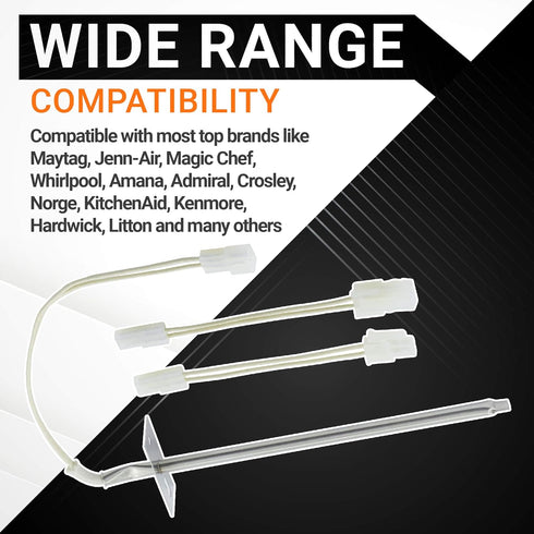 BlueStars 12001656 Oven Temperature Sensor Part - Compatible with Whirlpool Kenmore Ovens - Replaces AP4009009 74004943 PS1570174 12001554 1200165...