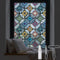 DKTIE Static Cling Decorative Window Film with Installation Tools Non Adhesive Privacy Film, Stained Glass Window Film for Bathroom Shower Door He...