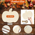 Large Size 7inch Wooden Halloween Thanksgiving Ornaments to Paint, DIY Blank Unfinished Pumpkin Wood Discs Ornament for Crafts Hanging Autumn Deco...