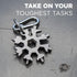 Alltul Snowflake MultiTool by KeySmart - 18 in 1 Mini Snowflake Pocket Tool - Stainless Steel Mini Multitool for Outdoor Sports, Camping and Trave...