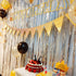 2 Pcs Silver Metallic Tinsel Foil Fringe Curtains Backdrop, 3.28 ft x 6.56 ft Streamers for Birthday Wedding Engagement Bachelorette Party Photo B...