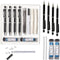MozArt Mechanical Pencil 0.7mm Set with Case - With 2 x 30 HB Lead Refills, Eraser Pen With Refills -Sketch, Architecture, Drafting, Art, Drawing ...