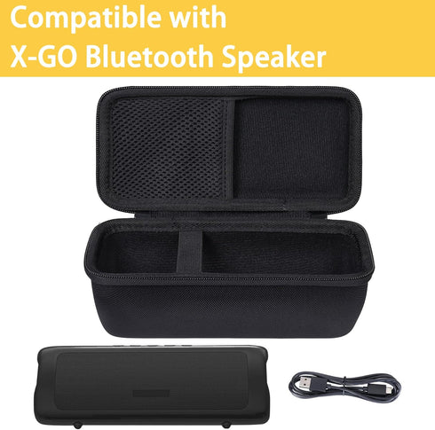 co2CREA Hard Case Replacement for BolaButty X-GO C27C Bluetooth Speaker IPX5 Waterproof Speaker (Black)...