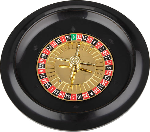 10-Inch Roulette Wheel - Casino Games with Wheel and 2 Balls Included - Adults Games for Game Night, Work Event, or Casino Party...