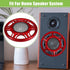 ACROPIX Universal 6" Car Speaker Grills Cover Mesh Round 6 Inch Audio Speaker Subwoofer Guard Protector Case with Mounting Screws Iron Red - Pack ...