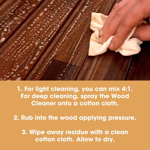Furniture Clinic Wood Cleaner | Cleans Furniture, Shelves, Tables, Barstools, Cabinets & Other Wood Surfaces | Easily Remove Build Up, Grease and ...