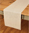 Solino Home Linen Short Table Runner 48 Inches - Athena, 100% Pure Linen Champagne Beige Table Runner 14 x 48 Inch Ideal for Dresser and Coffee Ta...