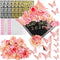 ywevyezc 58Pcs Graduation Cap Decoration kit Grad Cap Decoration Graduation Cap Faux Flowers 3D Butterfly Stickers Rhinestones Stickers kit for Gr...