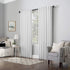 Sun Zero Hampshire Velvet Noise Reducing Thermal Extreme Total Blackout Back Tab Curtain Panel, 50" x 96", Pearl...