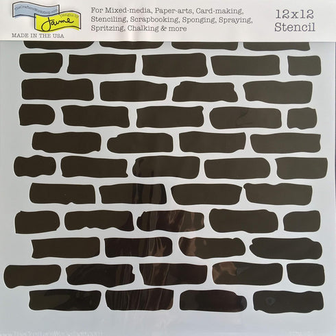 The Crafter’s Workshop - Reusable Sheet Bricks and Micro BricksStencil for Painting and Crafts – Inspirational Holiday or Spiritual Projects – 2 P...