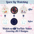 Embroidery Starter Kit for Beginners with Instructions, 3 Stamped Designs, 1 Bamboo Hoop, Thread Set, 9 Needles, Scissor, Threader, Seam Ripper......