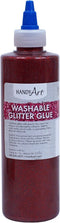 Handy Art Washable Glitter Glue 8 ounce, Red...