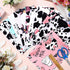 12 Pieces Cow Pattern Fabric Black and White Cow Pure Cotton Fabric Quilting Kid Patchwork Handmade Sewing Crafting Cow Spot Pattern Fabrics for S...