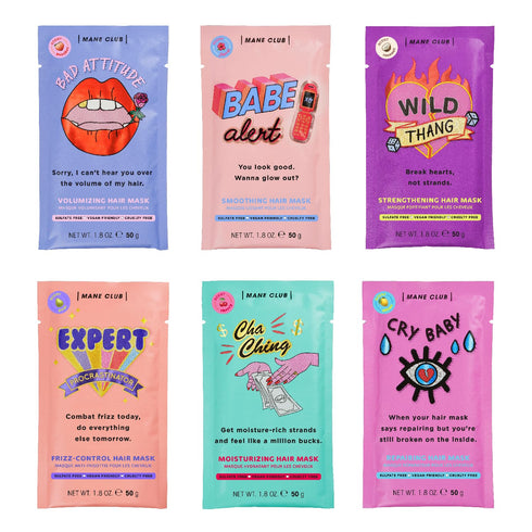 MANE CLUB Variety Pack Deep Conditioner, cruelty free, vegan, no sulfates or parabens — Pack of 6...