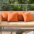 MIULEE Fall Pack of 4 Decorative Outdoor Throw Pillow Covers Linen Waterproof Pillow Covers Farmhouse Cushion Cases for Patio Garden Tent Balcony ...