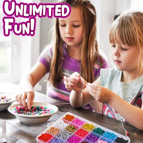 YITOHOP 18800+ pcs 3mm 8/0 48 Colors Glass Seed Beads,Waist Beads Kit,Small Jewelry Making Kits for Girl Age 6 to 9 Year Old Gift DIY Bracelet Nec...