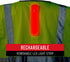 Coast SV300 Rechargeable Lighted High Visibility Safety Vest, Dual Mode, Zip Front, 2 Pockets, 2 Mic Tabs, Meets ANSI/ISEA Standards, 360 Visibili...