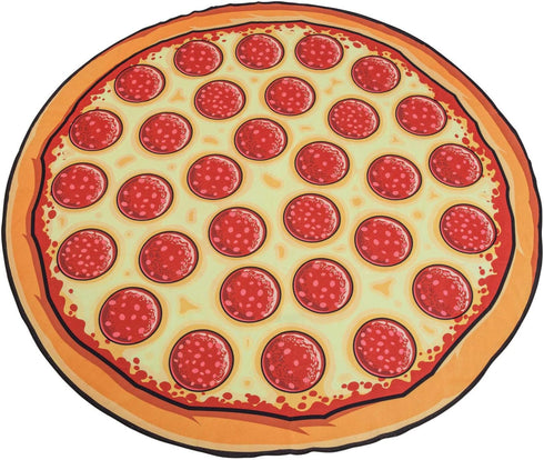 BigMouth Inc Giant Beach Blanket, Fun Summer Beach Towel, Large Size for Kids Teens & Adults, Quick Dry Microfiber Material - Pizza, 5 Feet Wide...