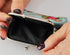 Home-X Canvas Coin Pouch Clasp Closure, Rose Pattern, Floral Coin Purse, Keys Wallet, Round-Blue (4" L x 3.5" H)...