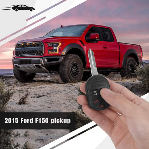 Car Key Fob Fit for Ford 2011-2014 F150 Pick-up, 2011-2016 F250/ F350/ F-450/ F-550/ F-650/ F-750, 2015 Flex Push to Start Ignition Key Smart Self...
