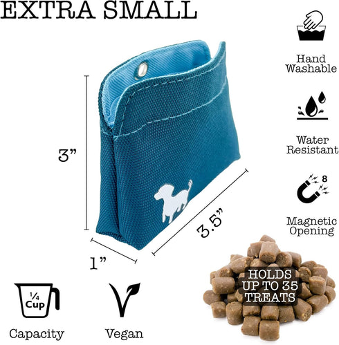 Pocket Sized Dog Treat Pouch - Treat Pouches for Pet Training - Dog Treat Pouch with Magnetic Closure - Dog Walking Treat Bag for Dog Training - T...
