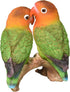 Hi-Line Gift Ltd Parrots on Branch Statue, Orange...