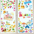 Summer Window Decals Removable Beach Window Stickers Summertime Gel Window Clings Double Sided Printed for Glass Window Decorations...