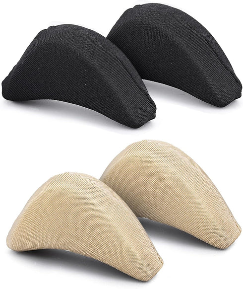 Sibba 4 Pieces Toe Filler Inserts Unisex Breathable Soft Big Toe Plug Forefoot Pad Shoe Filler for High Heel Foot Pain Relief for Women Girls (Nud...