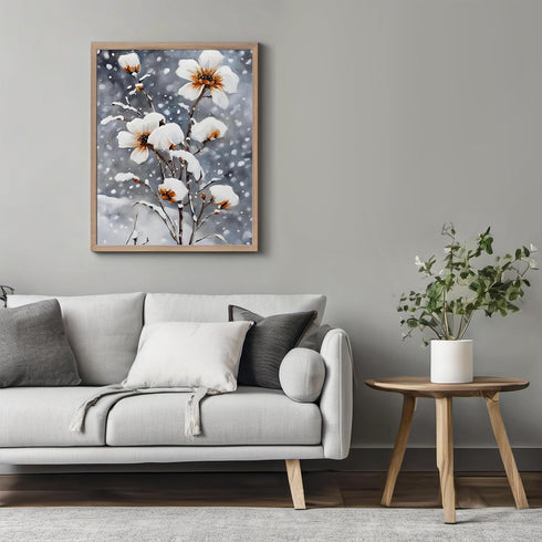 Posterizer 1 pcs-dainty flowers in nature -oil painting style-12-Floral & Botanical Art-Landscape & Nature Art-Living Room Bedroom Decor- unframed...