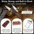Oyster Shucking Knife,Oyster Shucker,2 Set Sturdy Sharpness Oyster Knife With Comfort Wood-handle,Oyster Shucking Kit With 1 Pairs Of Level 5 Prot...