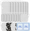 DOMAS 24 Pack 2x2&2x4 TENS Pads with Pad Holder, for TENS 7000, 30 Uses, Latex-Free, TENS Unit Electrode Replacement Pads Compatible with AUVON Et...