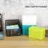 BTSKY 1 Pack 4 x 6 inch Index Card Box - Index Card Holder Notecard Box Recipe Card Box Plastic Storage Organizer for Filling Index Cards, Note Ca...