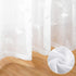 HOMEIDEAS White Sheer Curtains 52 X 63 Inches Length 2 Panels Embroidered Leaf Pattern Pocket Faux Linen Floral Semi Sheer Voile Window Curtains/D...