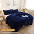 XeGe Faux Fur Throw Pillow Covers, Shaggy Fluffy Cushion Covers, Plush Furry Pillow Cases, Fuzzy Decorative Pillow Shams with Zipper Set of 2 for ...