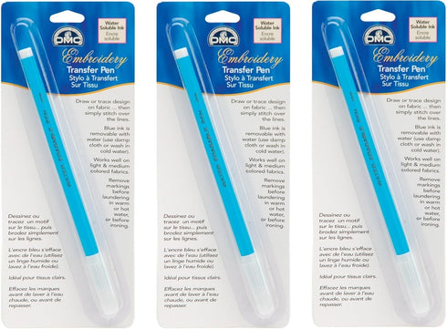 DMC U1539 Embroidery Transfer Pen, Blue (3)......
