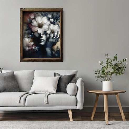 Posterizer 1 pcs-abstract modern floral African womans decor-Afro-American Art Collection-Inspirational Women's Art-Gifts for Women-Living Room Be...