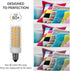 Simba Lighting LED E11 T4 Mini-Candelabra JD Light Bulb 5W 40W to 50W Halogen Replacement (4 Pack) 88SMD2835 Corn JDE11 120V for Chandeliers, Scon...