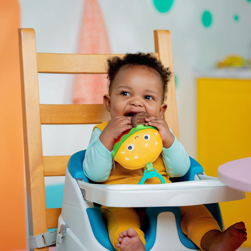Bright Starts Say Cheeseburger On The Go Teether Activity and Stroller Toy, BPA Free, Unisex, 3 Months+...