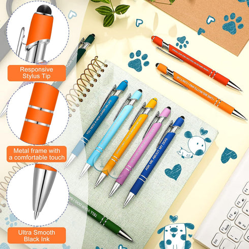 Woanger 20 Pcs Funny Dog Pens for Graduation Gift 1.0 mm Dog Lovers Pen Black Ink Ballpoint Pen Puppy Lover Gifts for Boys Girls Students Teachers...