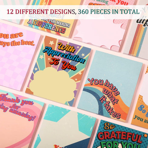 12 Pieces Empowering Sticky Note Pads 3" x 4" Motivational Educator Sticky Notes Inspirational Self Stick Note Pad Funny Sticky Notepad Appreciati...