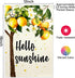 ChloropLastid Hello Sunshine Lemons Tree Garden Flag 12x18 Inch Summer Vertical Double Sided Lemons Floral Seasonal Holiday Outdoor Decoration Yar...